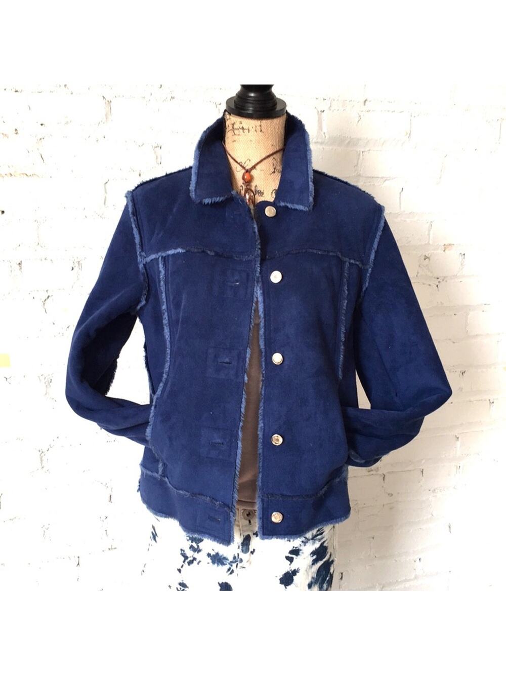 Kate Hill faux fur& suede winter jacket S